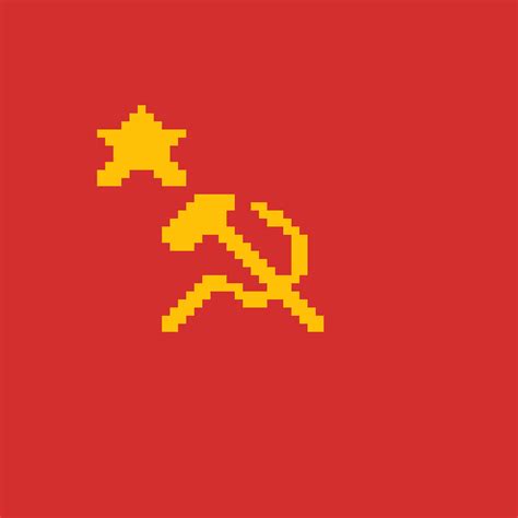 Pixilart - USSR Flag 64 bit by Minty4614