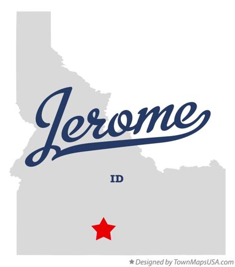 Map of Jerome, ID, Idaho