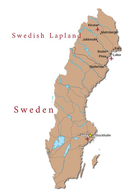 Lapland Sweden Map Map Of Lapland Sweden (Northern Europe, 52% OFF