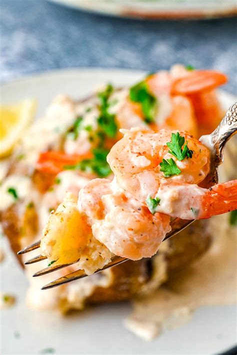 Shrimp Baked Potato • Food Folks and Fun