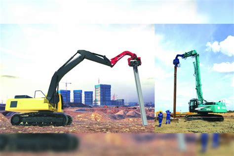 effectiveness  excavator mounted vibros  sheet piling