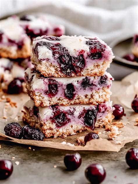 Delicious Cherry Bars with Sweet Almond Glaze Surprise – Sandra Recipes