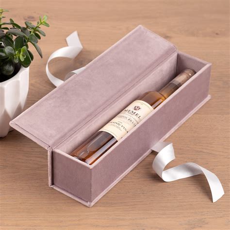 personalized wine bottle box champagne gift box  wedding