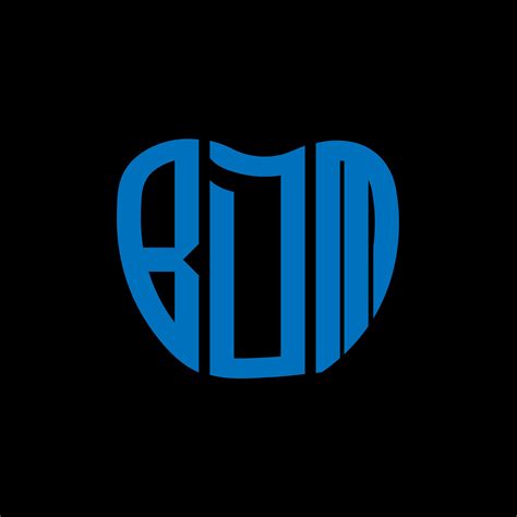 bdm letter logo creative design bdm unique design  vector art