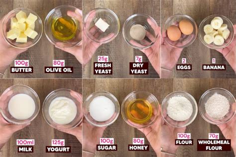 common ingredients substitutions chart