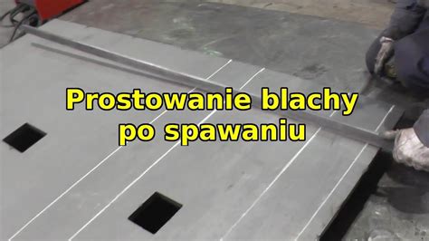 Prostowanie blachy po przyspawaniu do niej elementów. - YouTube