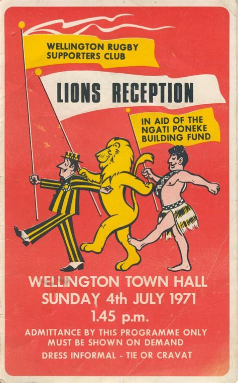 BRITISH LIONS (TOUR TO NEW ZEALAND) 1971 SIGNED PROGRAMME OF EVENTS ...