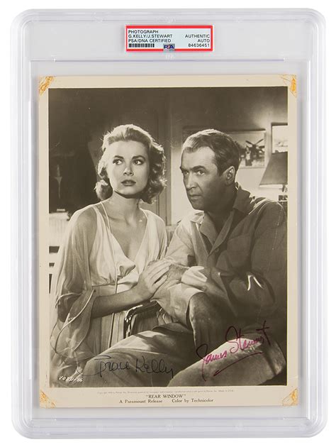 Rear Window: Grace Kelly and James Stewart Signed Photograph | RR