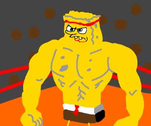 Buff Spongebob - Drawception