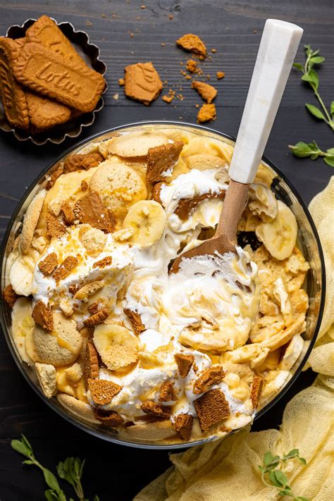 The Best Biscoff Banana Pudding with Caramel | Orchids + Sweet Tea