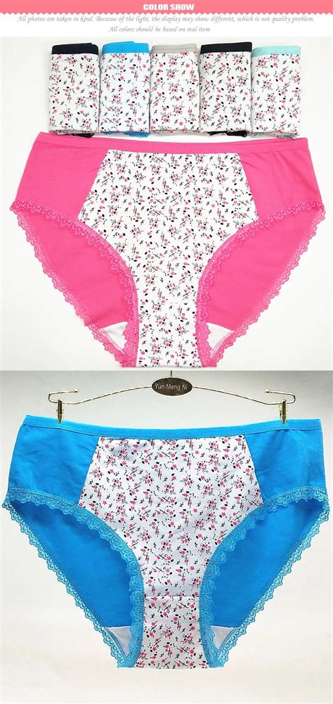 Big Size Ladies Mommy Panties Full Cotton Underwear For Fat Women - Buy ...