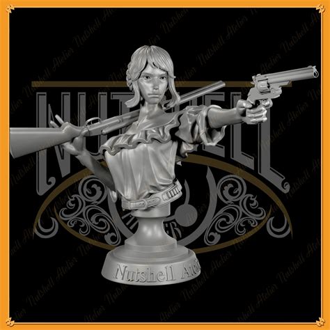 Nutshell Atelier - Gunslinger 01 - Bust NSFW 3D model 3D printable