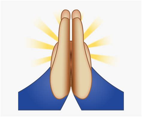 Pray Hands Emoji Png, Transparent Png - kindpng