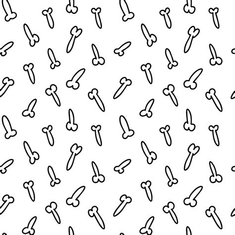 Man penis doodle seamless pattern hand drawn penis sketch pattern on
