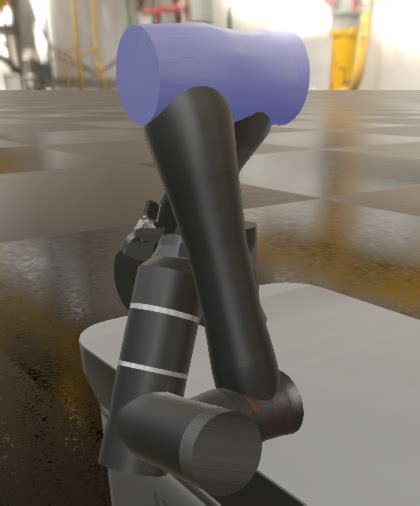 handmade kinematic robot arm simulation