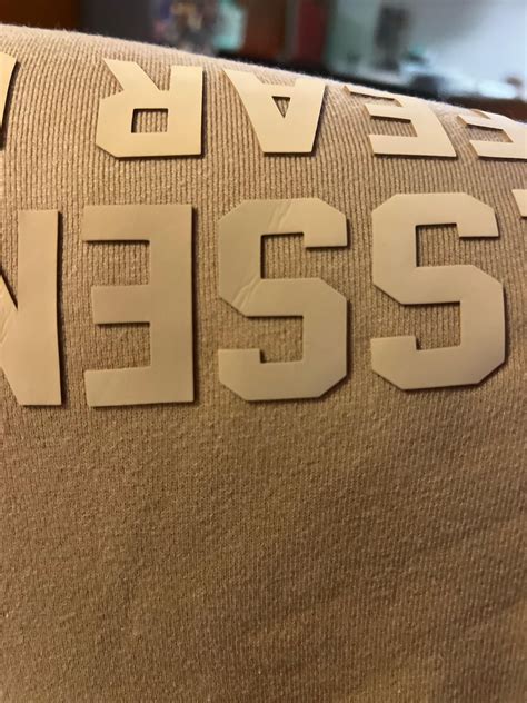 How do I get creases out of the letters on my essentials hoodie : r