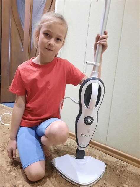 Ручная паровая швабра Kitfort KT-1008 - купить по цене 6 590 ₽: отзывы ...