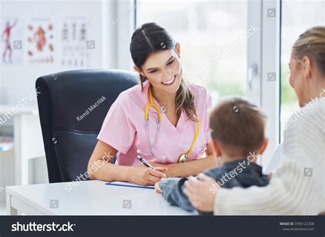 Little Boy Having Medical Examination By Stock Photo 1936122208 ...