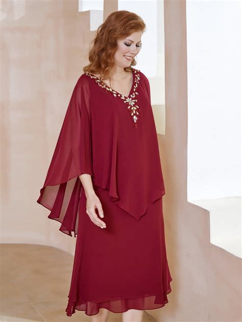 Chiffon V-Neck Flutter Sleeves Dress Burgundy – BABARONI
