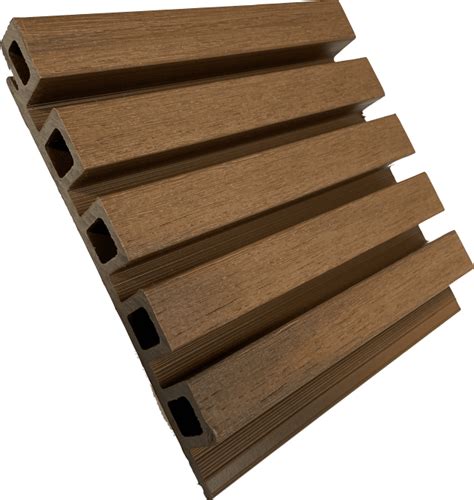 teak slatted composite cladding panels board width mm mm wi