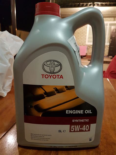 Оригинальное масло тойота 5W40 — Toyota Camry (XV50), 3,5 л, 2013 года ...