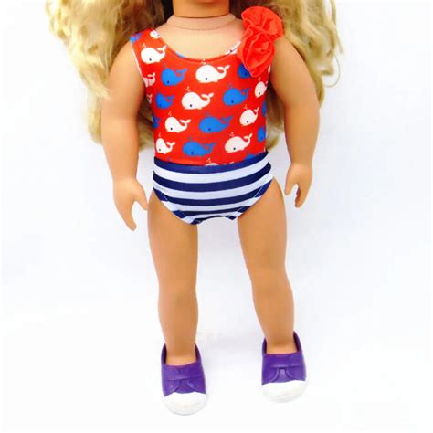 Aliexpress.com : Buy Beach SwimSuit For American Girl 18" Doll Swimwear Summer Floral Bathing ...