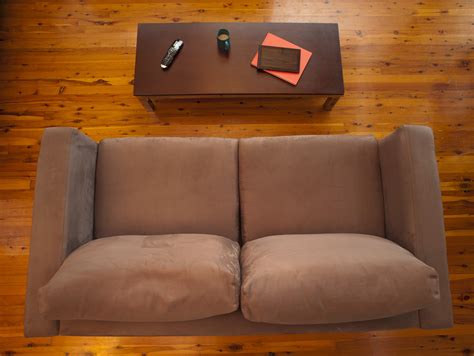 stock photo  overhead view   comfortable living room