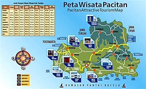 Peta Lokasi Objek Wisata Pacitan - Wisata Kota Pacitan | Pacitan 1001 ...