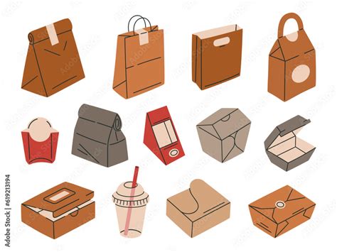 takeaway food packaging paper  cardboard food delivery containers