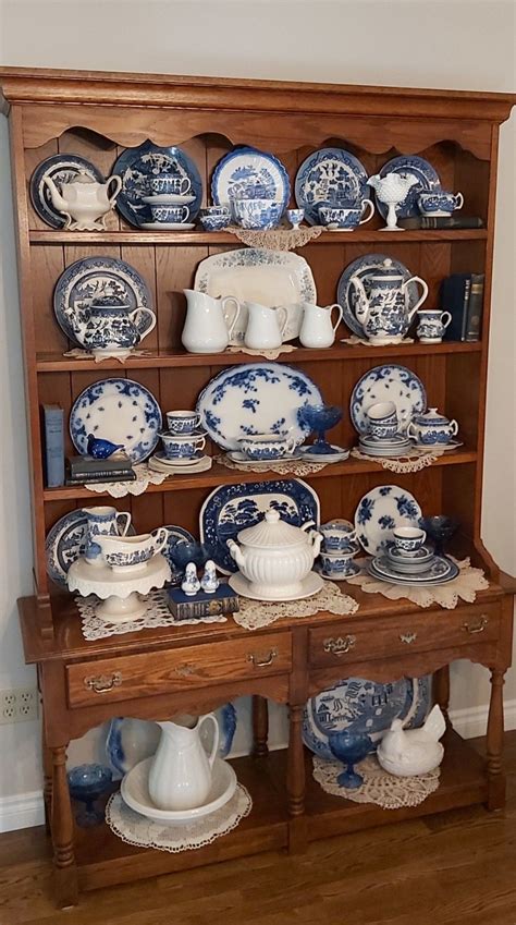 Latest blue and white blue willow display – Artofit