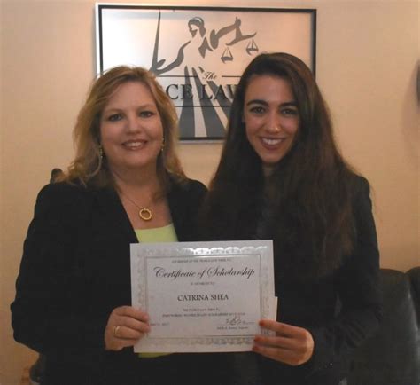 catrina shea  villanova law school awarded  pearce law firm