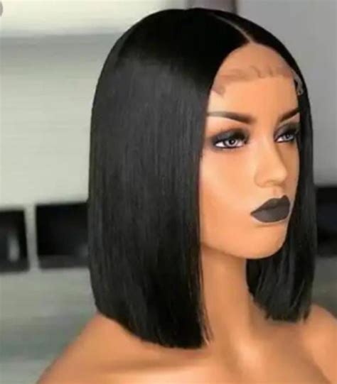 10 inches Human Hair Closure Wig – Leha Nigeria