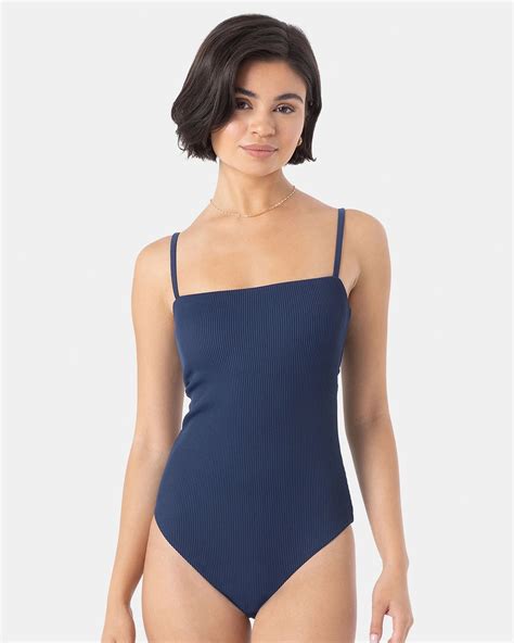 Rib Roxy Love Bandeau One Piece Swimsuit - Mood Indigo – Jack's Surfboards