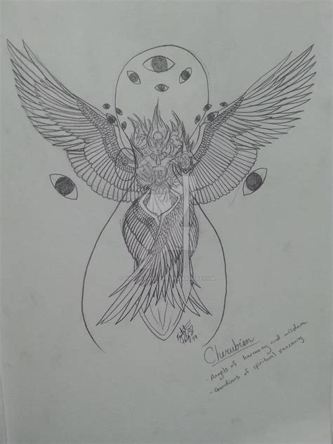 Cherubim Angel Concept Sketch by Dibs-Snowheart on DeviantArt