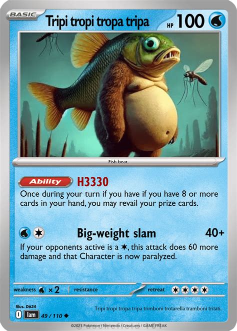Tripi tropi tropa tripa - D634 | Pokécardmaker.net