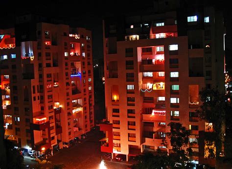 Stock Pictures: Indian cities lit up at night with Diwali lights