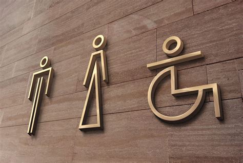 TOILET SIGNS on Behance Hotel Signage, Wayfinding Signage, Signage ...