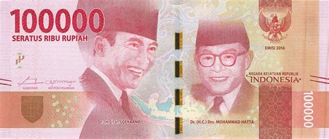 Indonesia 100000 Rupiah 2016 Unc | Pn-160a-Indonesia
