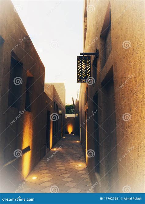 Arabic Street stock image. Image of dubai, street, arabic - 177627681