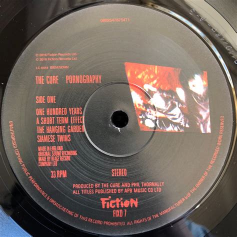 The Cure - Pornography - KALKMAN Records