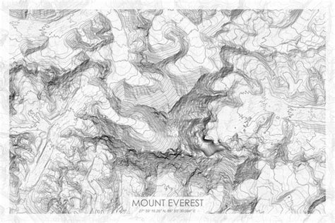 Topographic Map Of Mt Everest - Zip Code Map