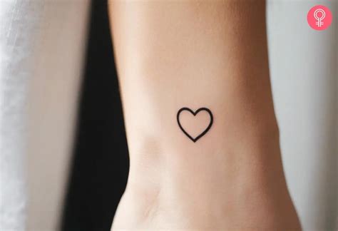 heart wrist tattoo  elegant minimalist designs
