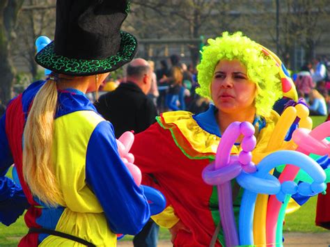super vivid balloon clowns canon sx hs   flickr