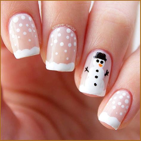 Snowman Nail Art #christmasnails #nails | Xmas nails, Gel nails, Simple ...