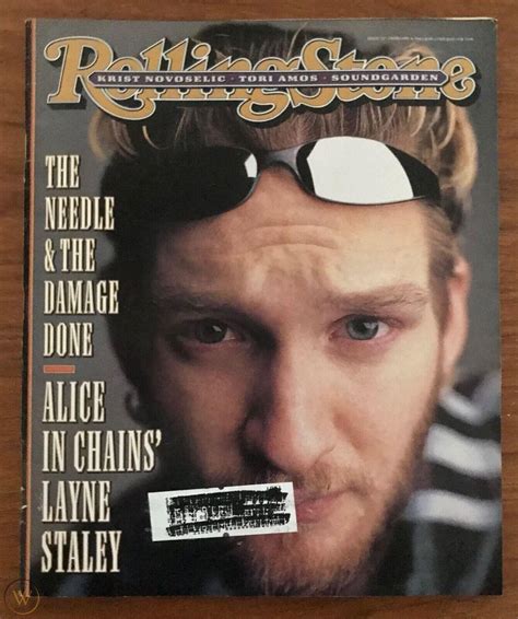 Layne Staley Rolling Stone Magazine #727, Feb. 8, 1996. Excellent ...