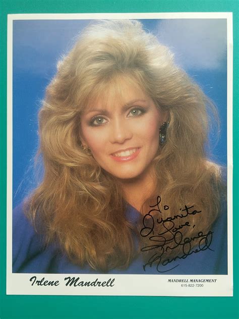 IRLENE MANDRELL SIGNED AUTOGRAPHED 8x10 Photo Country Music Singer
