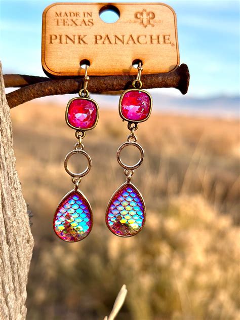 The Pink Panache Think of Pink Crystal Drop Earring – Shop Envi Me