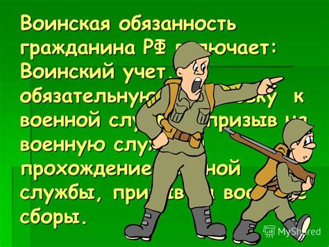 Презентация на тему: "Граждане РФ несут военную службу в соответствии с ...