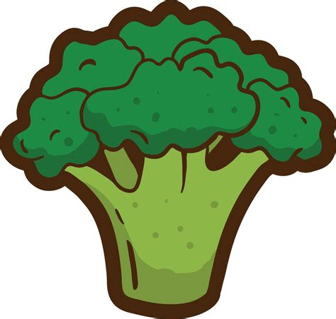 broccoli clip art illustration  vector art  vecteezy