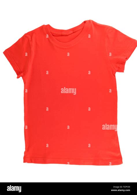 red  shirt isolated  white stock photo alamy